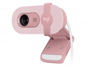 Logitech Brio 100 Full HD webcam, 1080p/30fps, privacy shutter, auto light correction, buil-in mic, USB-A,  ROSE - USB - EMEA28-935